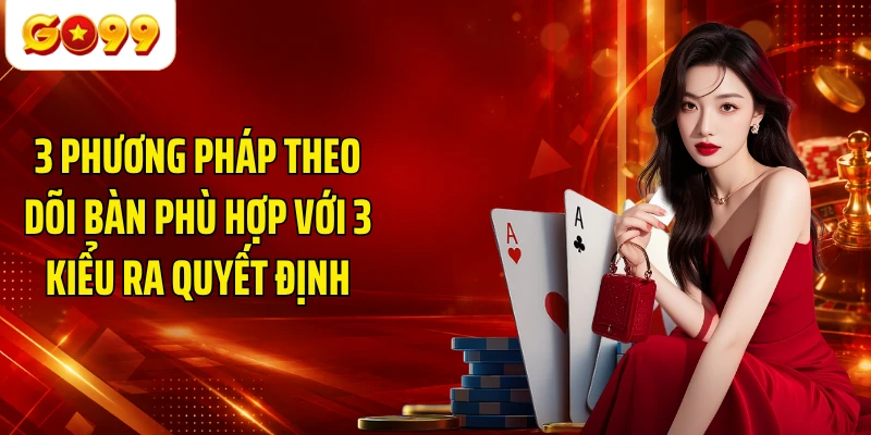3 phương pháp theo dõi bàn phù hợp với 3 kiểu ra quyết định